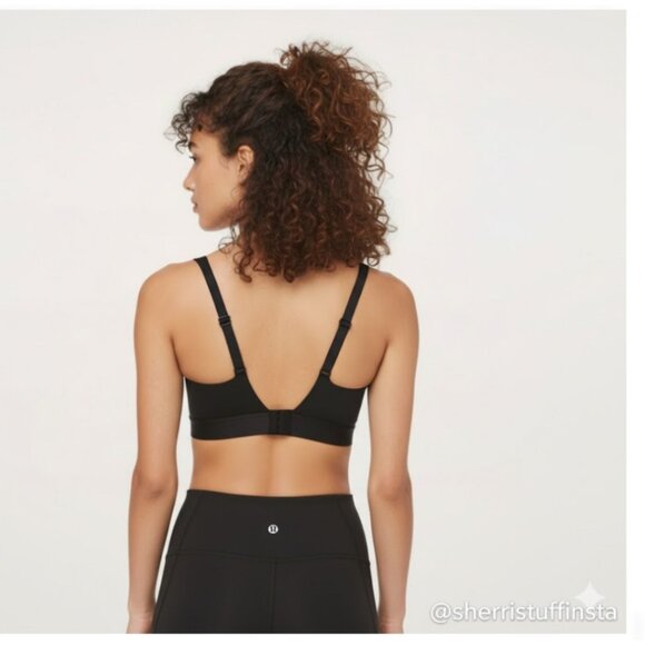 Lululemon Fine Form Sports Yoga Bra Black Size 30C Seamless Activewear - Picture 2 of 7